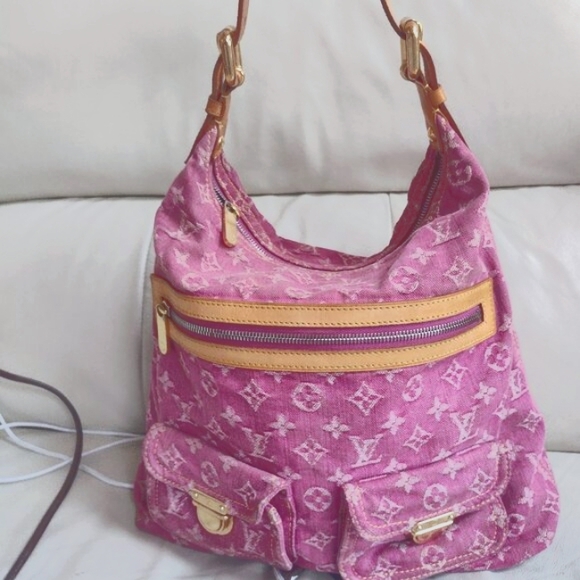 π―% Authentic Louis Vuitton Baggy gm in Pink Denim π - Picture 13 of 15